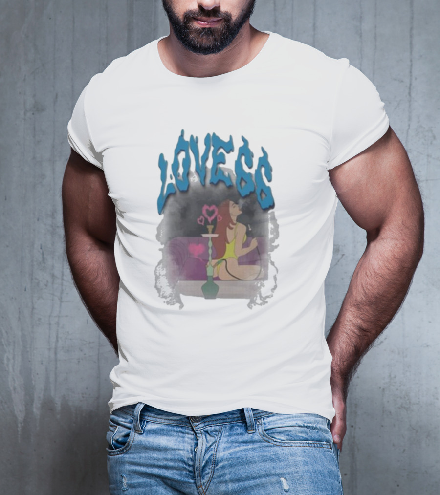Chicklet And Maleni Love66 Hookah Lounge Heart T-Shirt