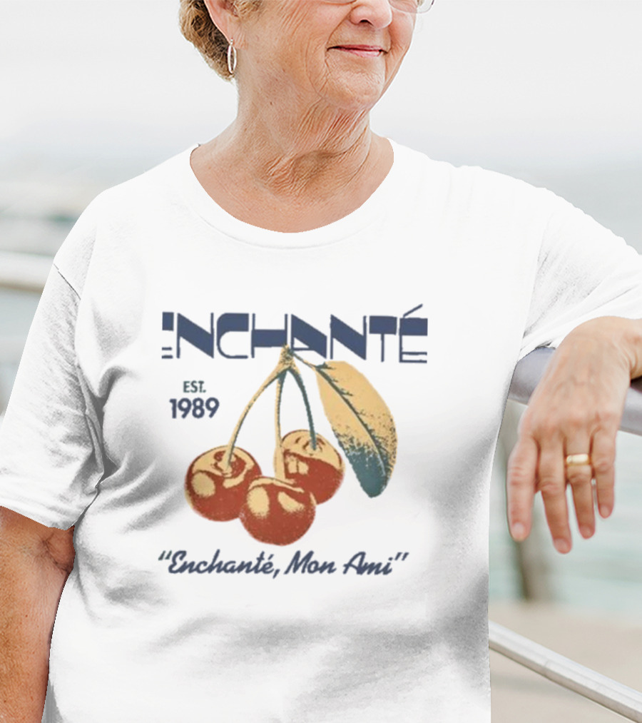 Daniel Ricciardo Enchante Est 1989 Enchanté Mon Ami Cherries T-Shirt