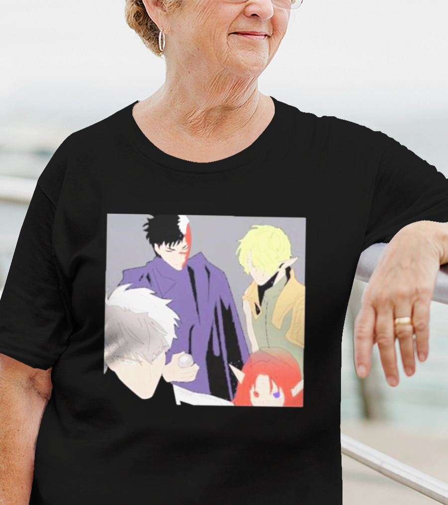 Anime Elf Kingdom Mysterious Characters Quartet T-Shirt