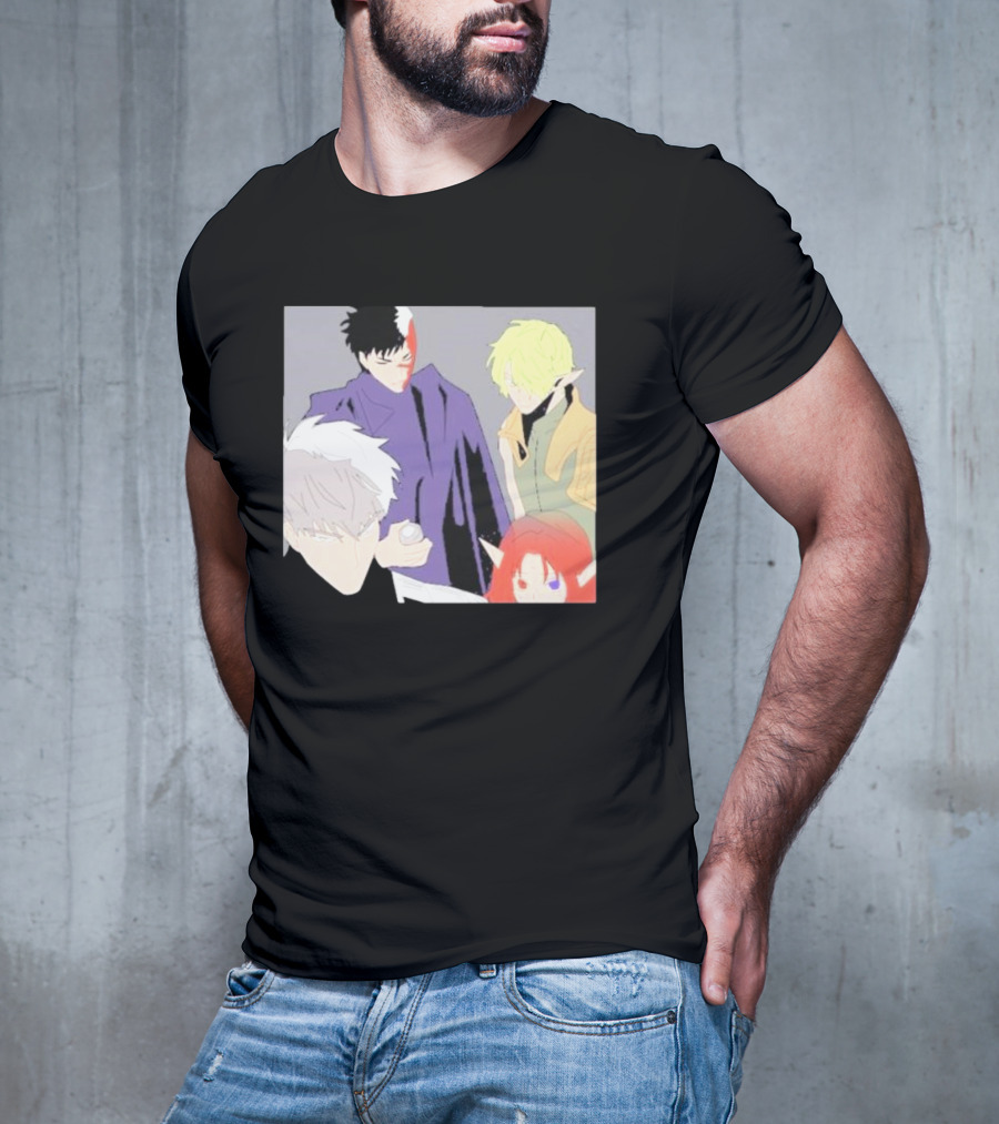 Anime Elf Kingdom Mysterious Characters Quartet T-Shirt