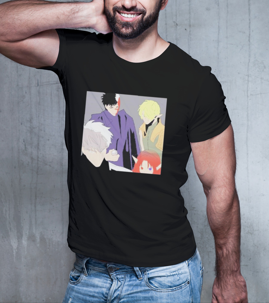 Anime Elf Kingdom Mysterious Characters Quartet T-Shirt