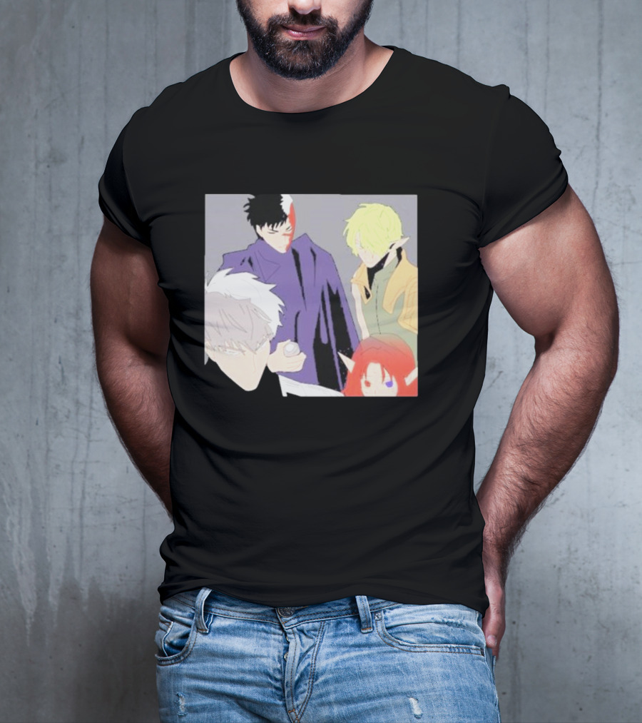 Anime Elf Kingdom Mysterious Characters Quartet T-Shirt