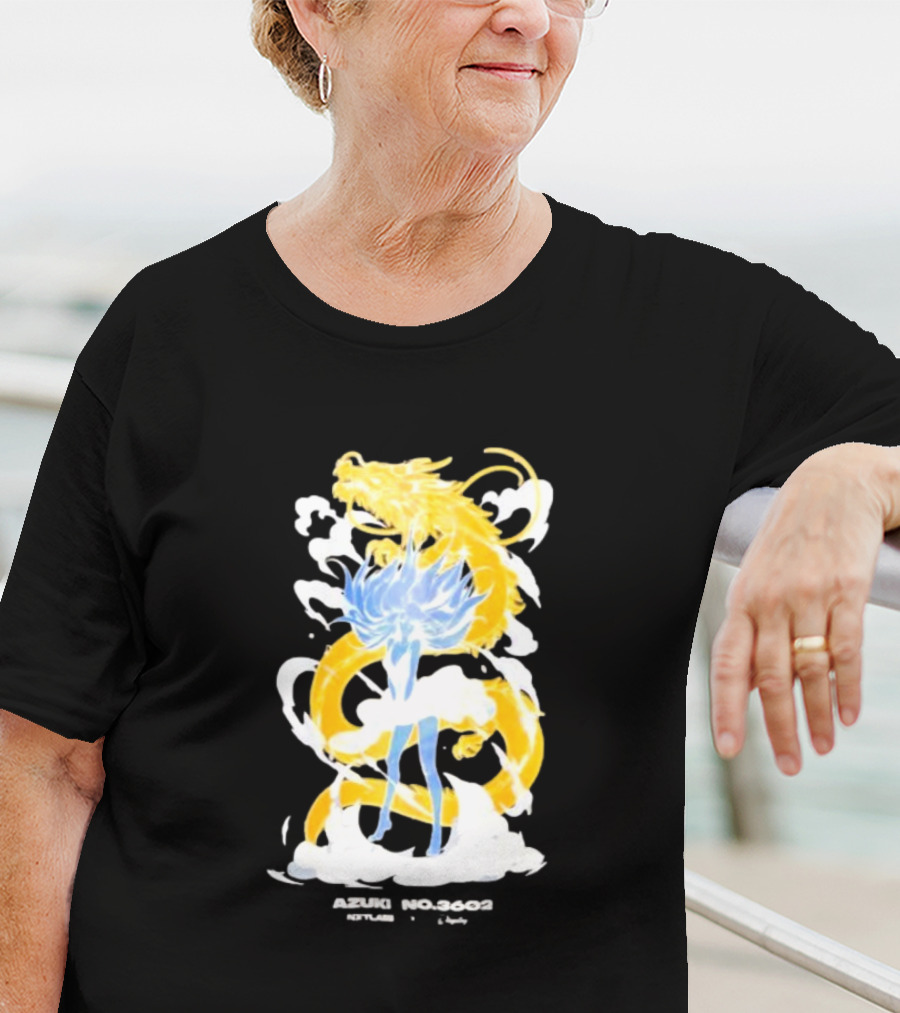 Azuki No 3602 Nxtlabs Girl And Dragon Fantasy T-Shirt