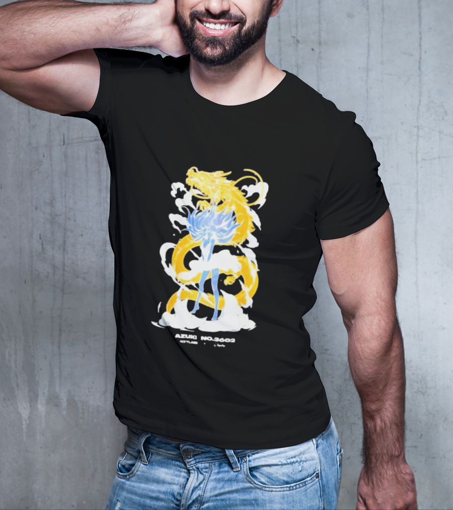 Azuki No 3602 Nxtlabs Girl And Dragon Fantasy T-Shirt