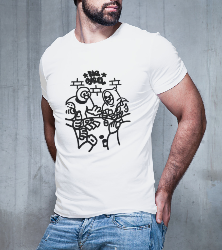 Big Skull Studio Big Skull Poker Game Street T-Shirt