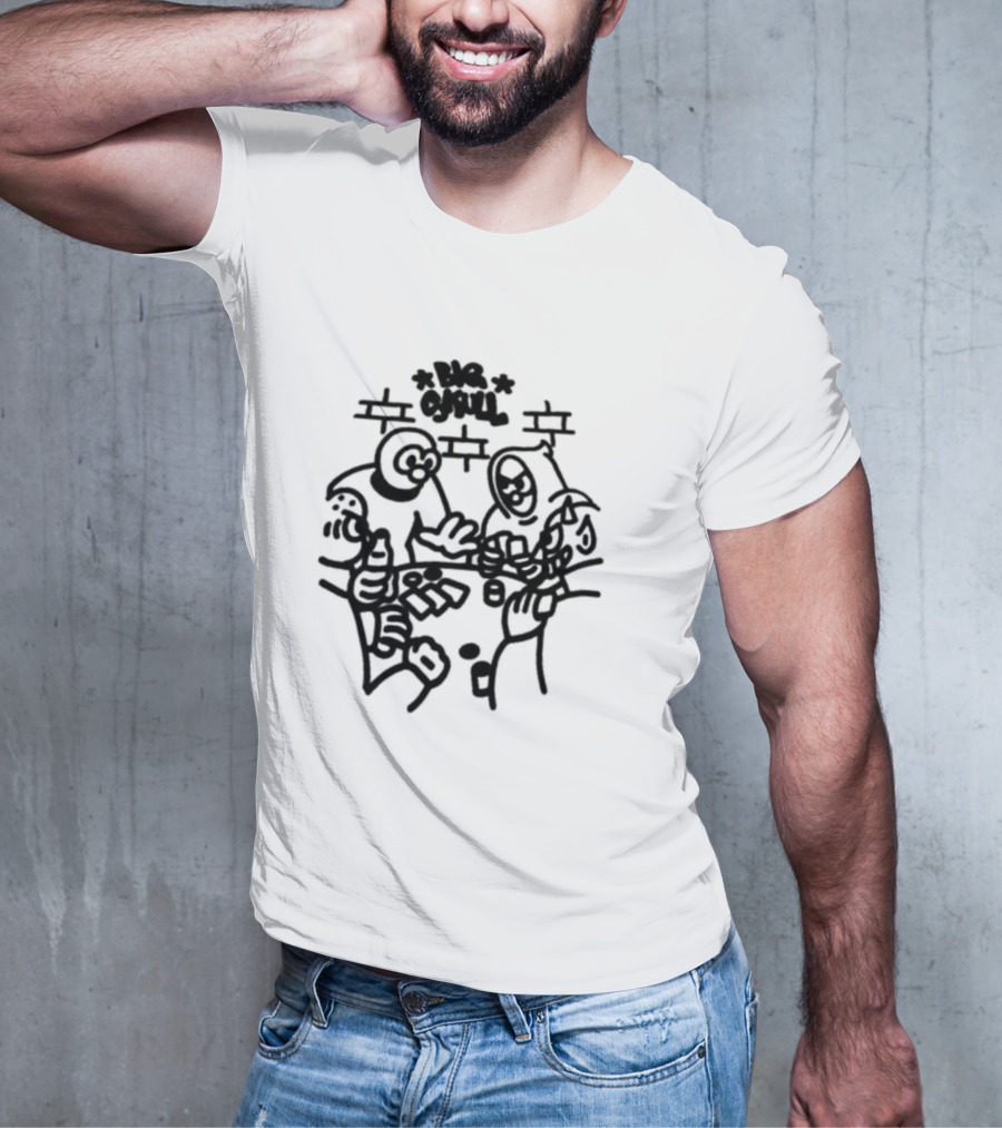 Big Skull Studio Big Skull Poker Game Street T-Shirt