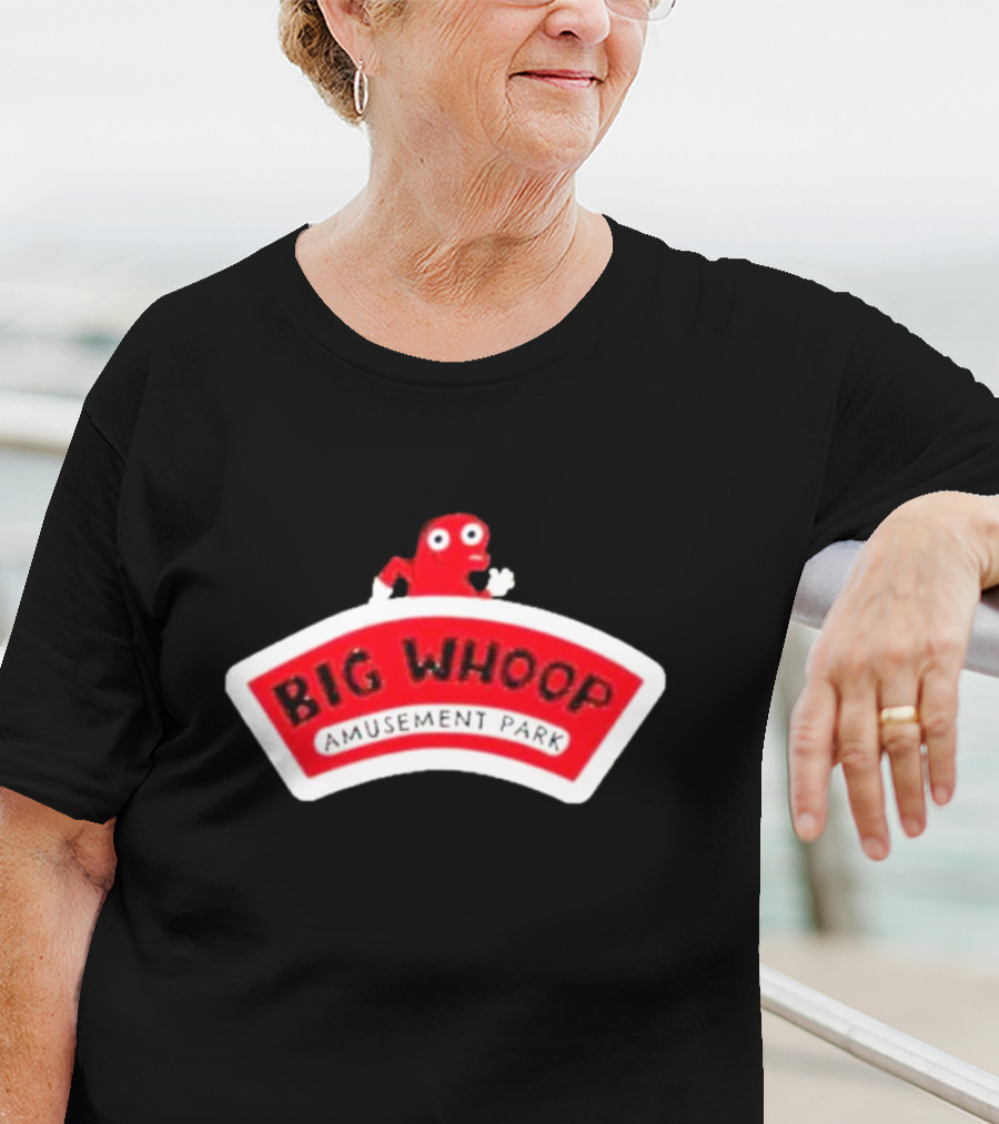 Big Whoop Amusement Park Red Mascot T-Shirt