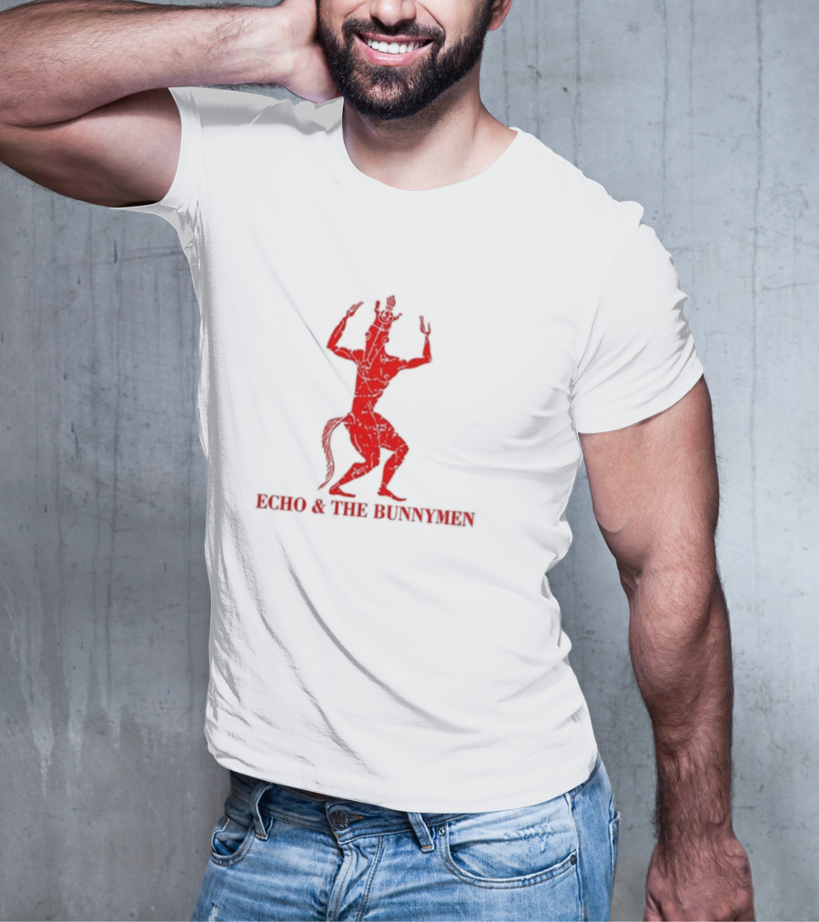 Echo And The Bunnymen Bring On The Dancing Horses Red Mythical Centaur T-Shirt