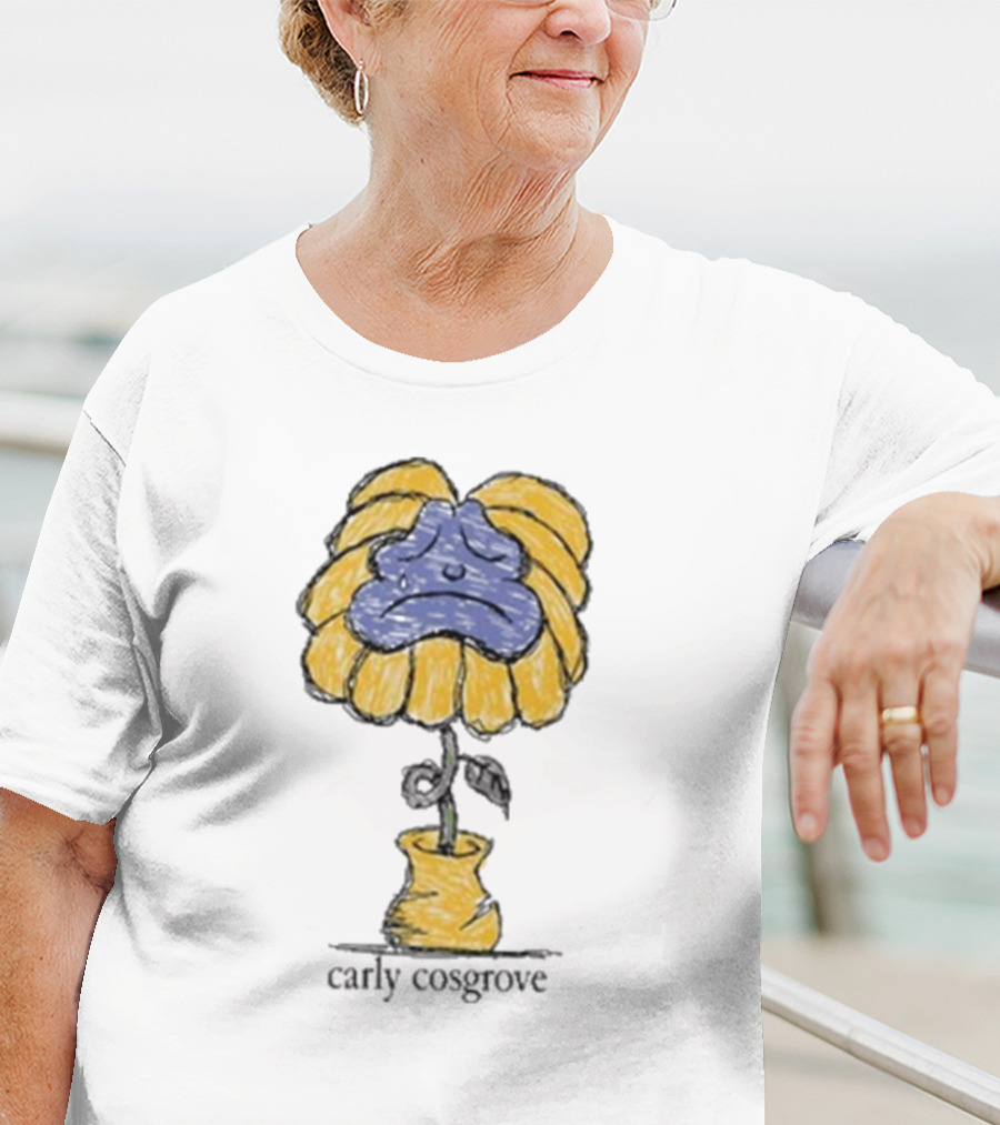 Carly Cosgrove Sad Face Flowerpot T-Shirt