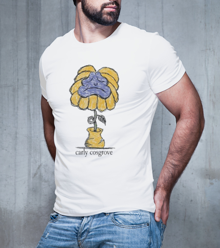 Carly Cosgrove Sad Face Flowerpot T-Shirt