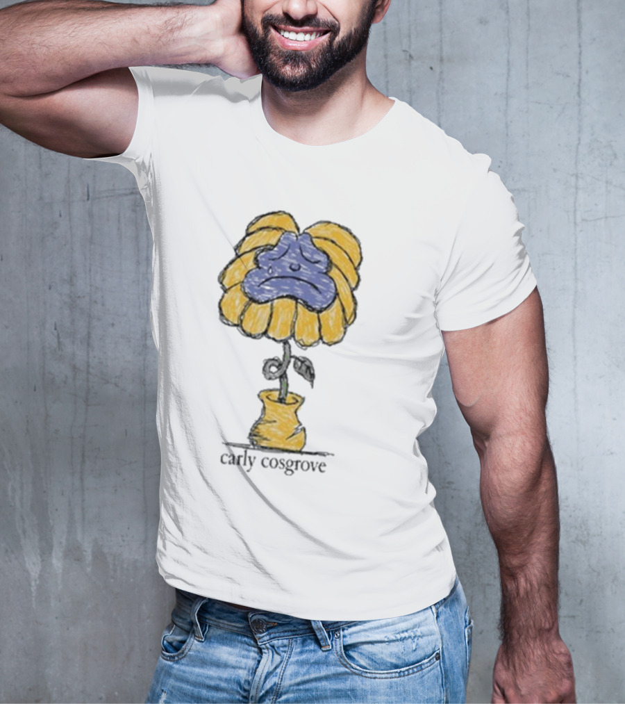Carly Cosgrove Sad Face Flowerpot T-Shirt
