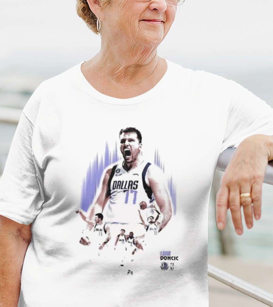 Luka Doncic Dallas 77 Western Conference Basketball T-Shirt