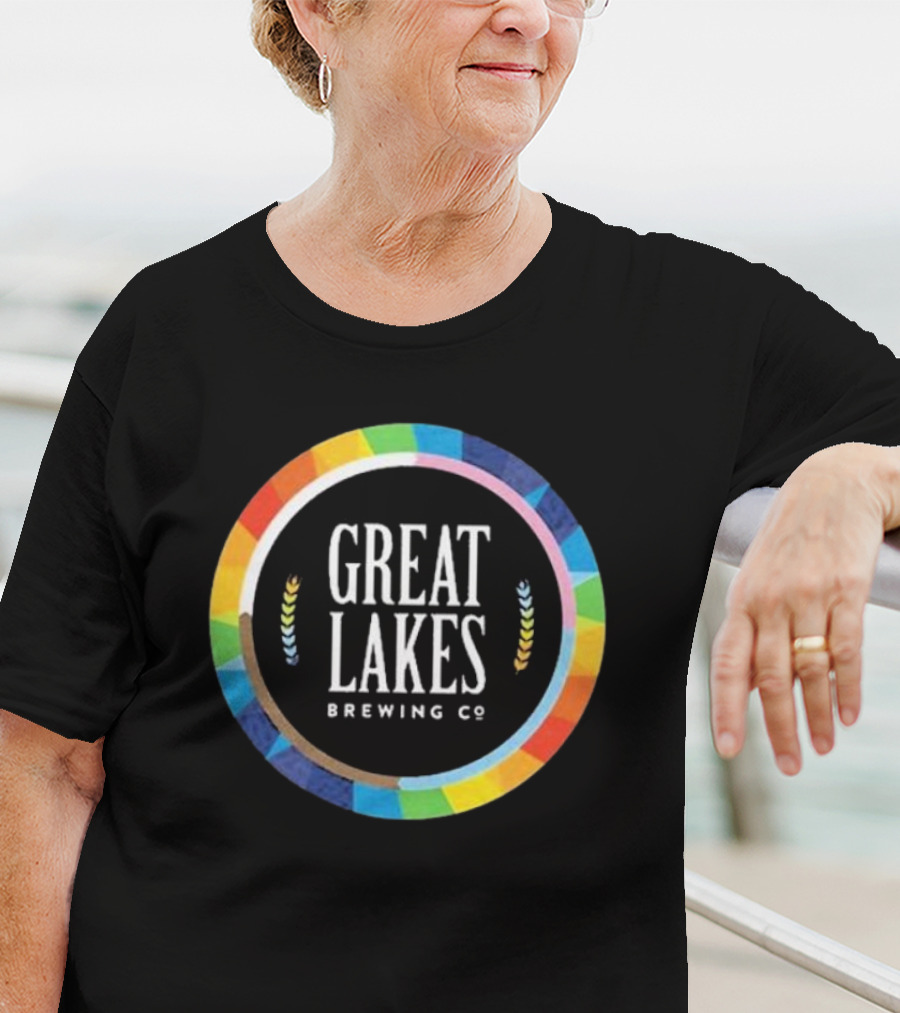 Great Lakes Brewing Co Rainbow Pride Circle T-Shirt