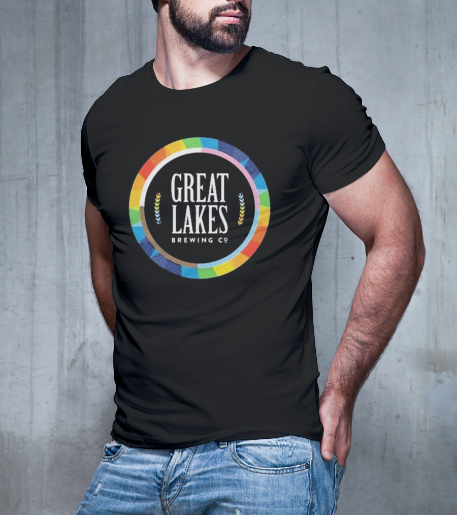 Great Lakes Brewing Co Rainbow Pride Circle T-Shirt