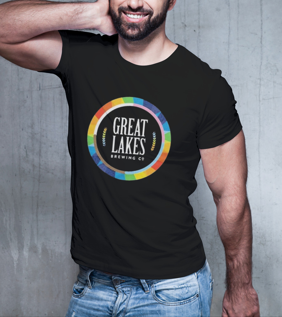 Great Lakes Brewing Co Rainbow Pride Circle T-Shirt
