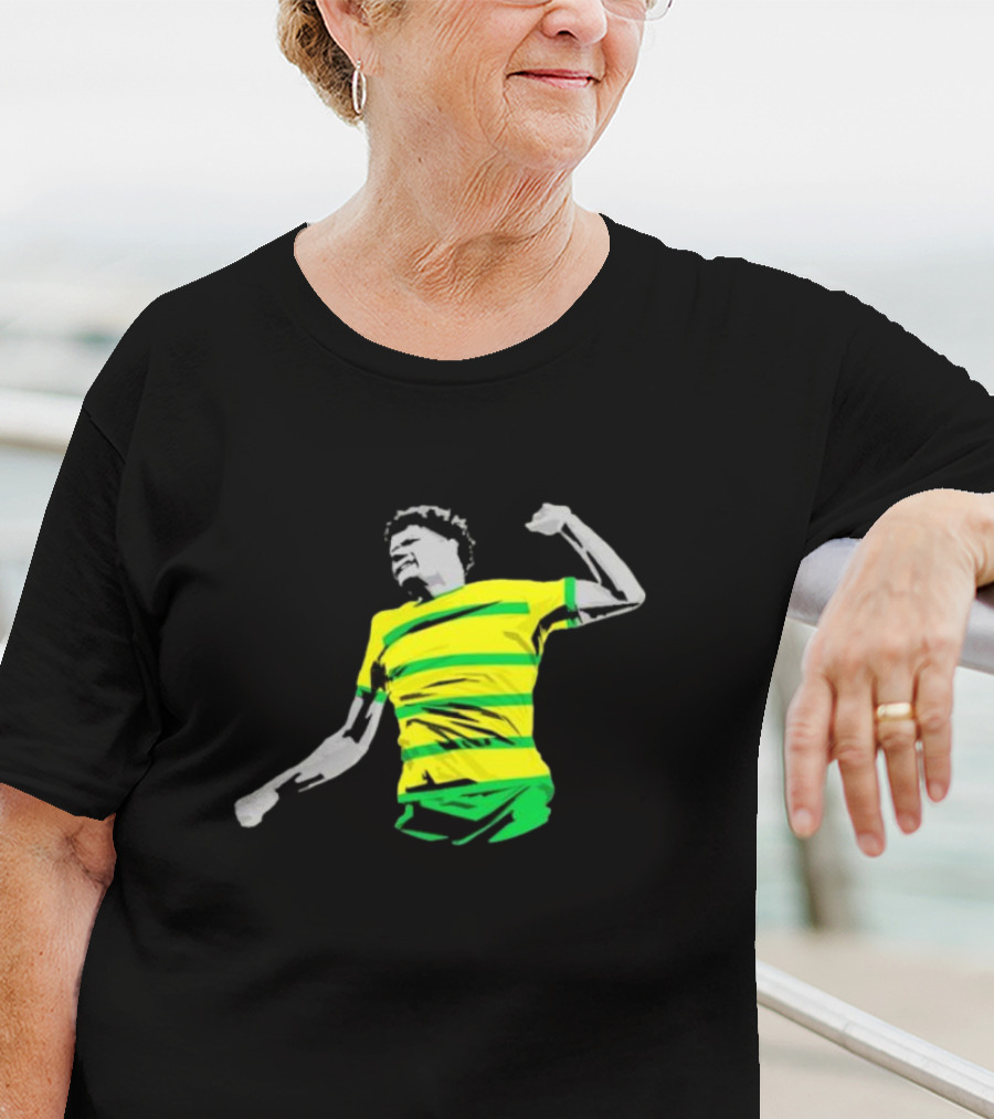 GS17 Gabriel Sara Norwich Football Celebration Iconic Stripes T-Shirt