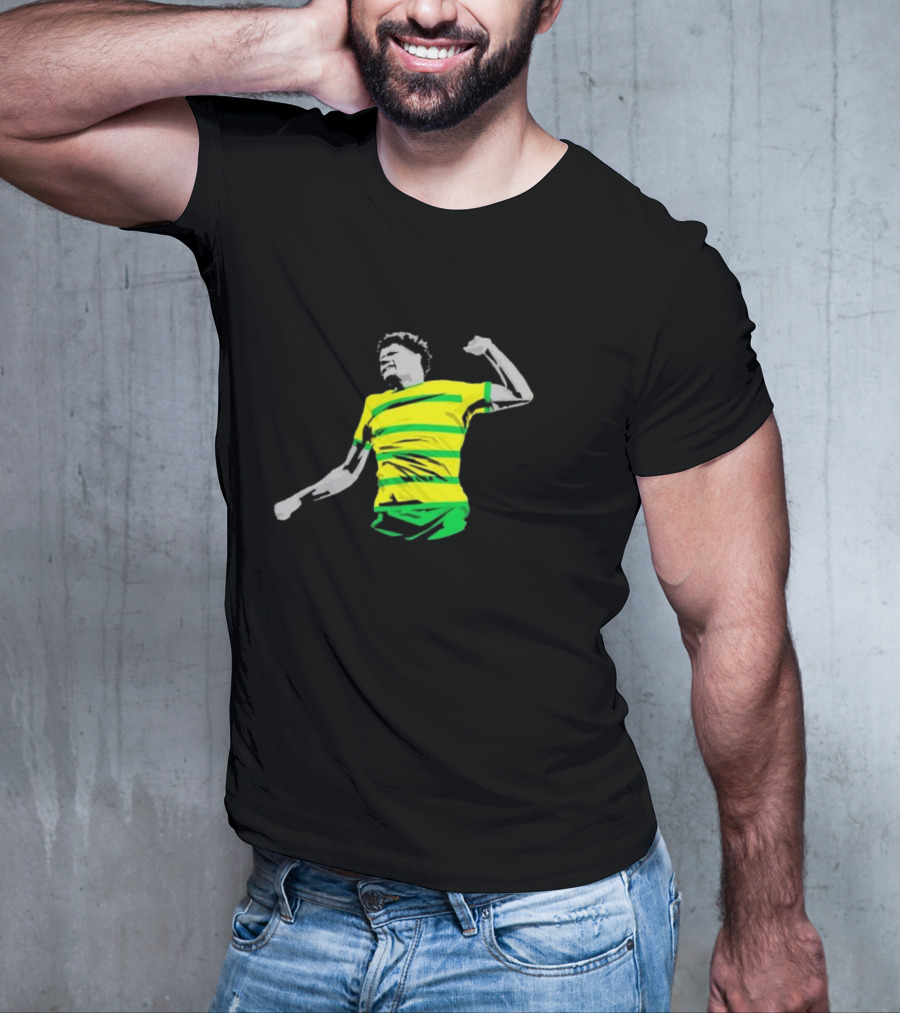 GS17 Gabriel Sara Norwich Football Celebration Iconic Stripes T-Shirt
