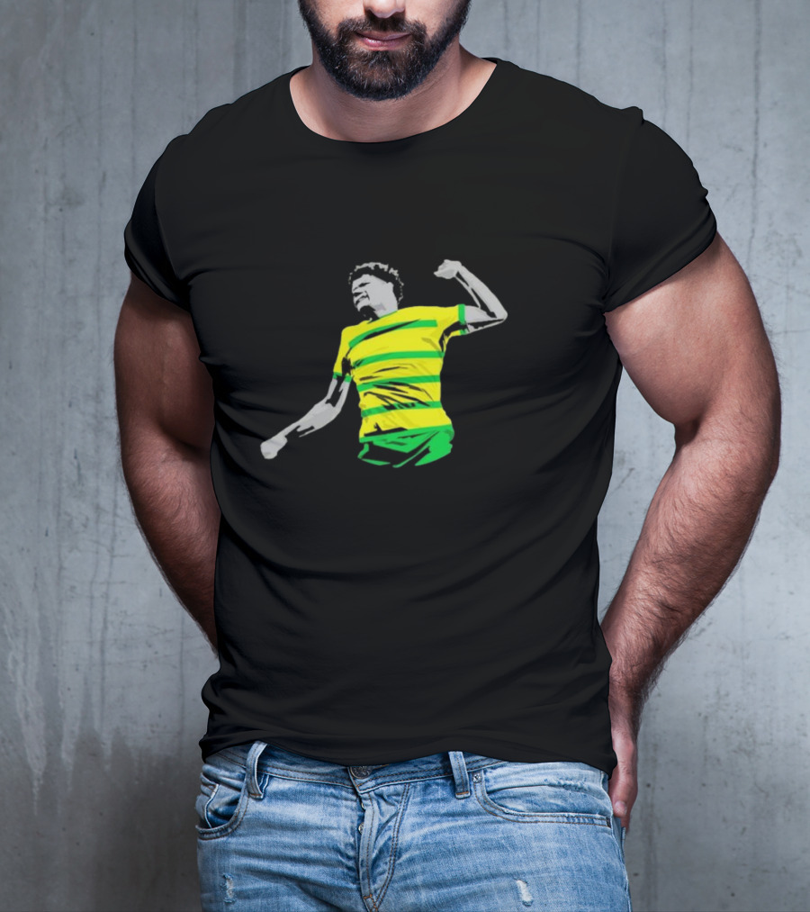 GS17 Gabriel Sara Norwich Football Celebration Iconic Stripes T-Shirt