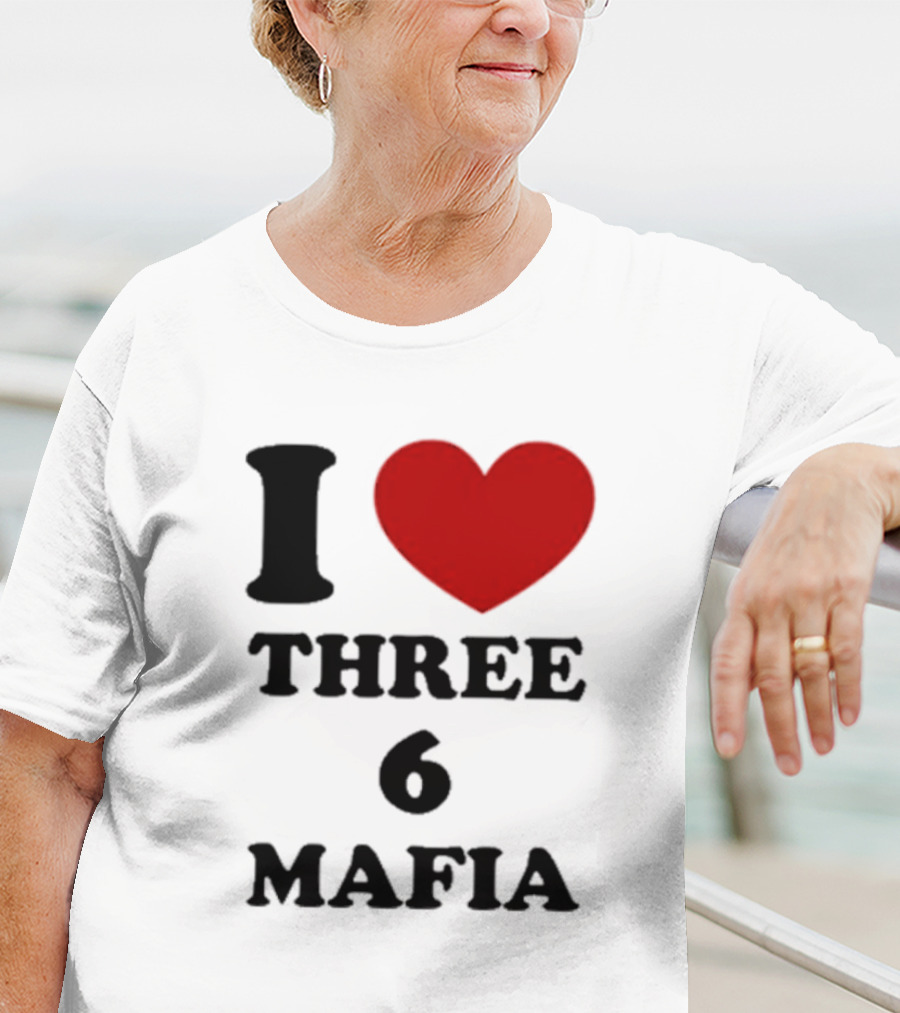 I Love Heart Three 6 Mafia T-Shirt
