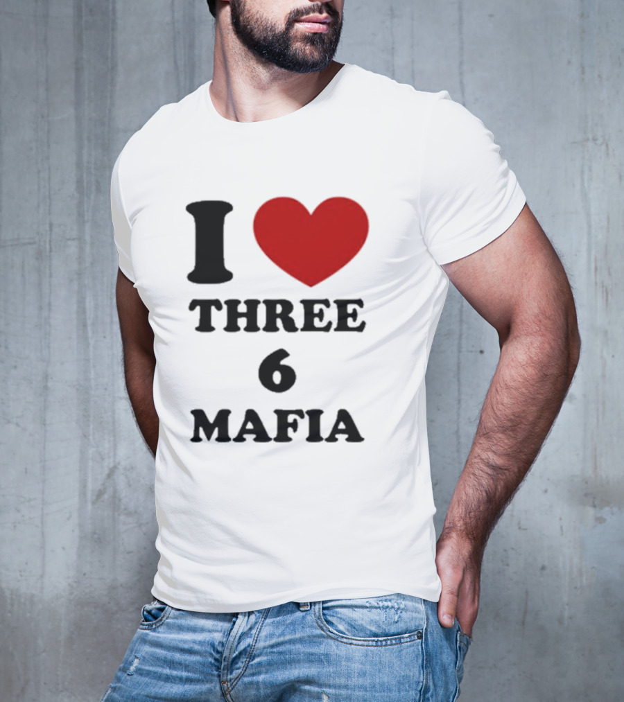 I Love Heart Three 6 Mafia T-Shirt