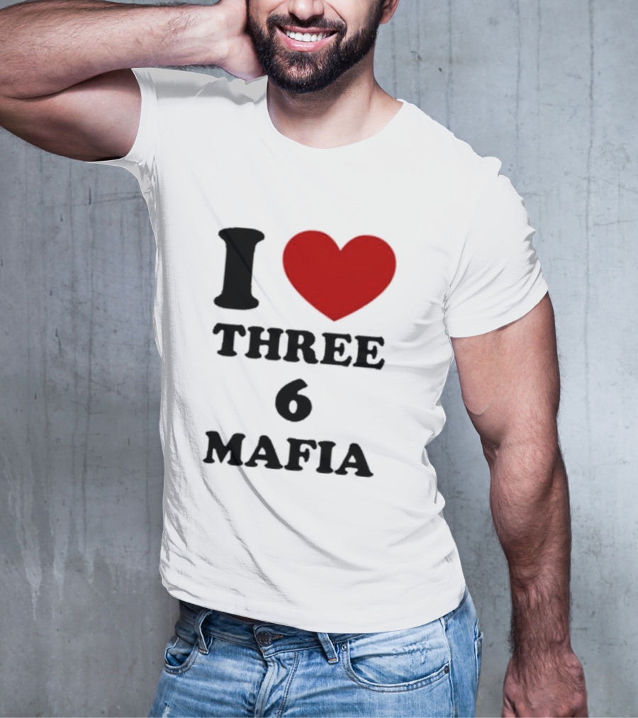 I Love Heart Three 6 Mafia T-Shirt