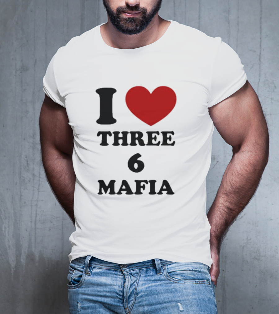 I Love Heart Three 6 Mafia T-Shirt
