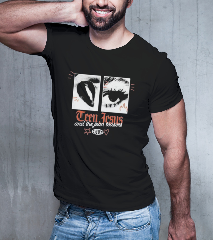 Teen Jesus And The Jean Teasers Old English Eye T-Shirt