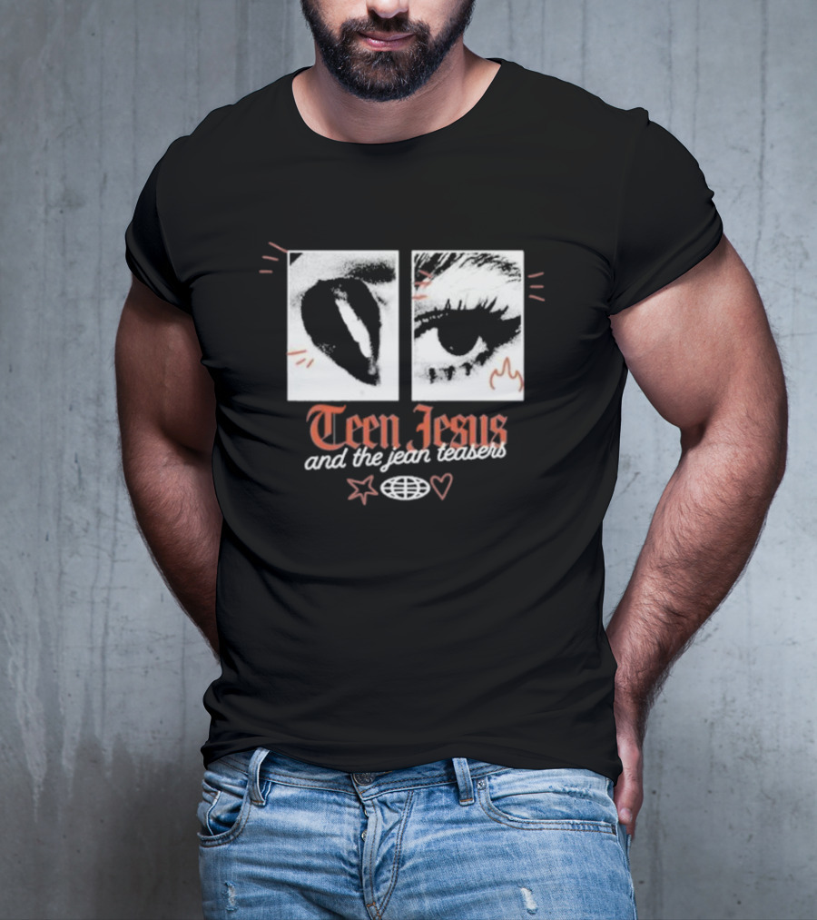 Teen Jesus And The Jean Teasers Old English Eye T-Shirt