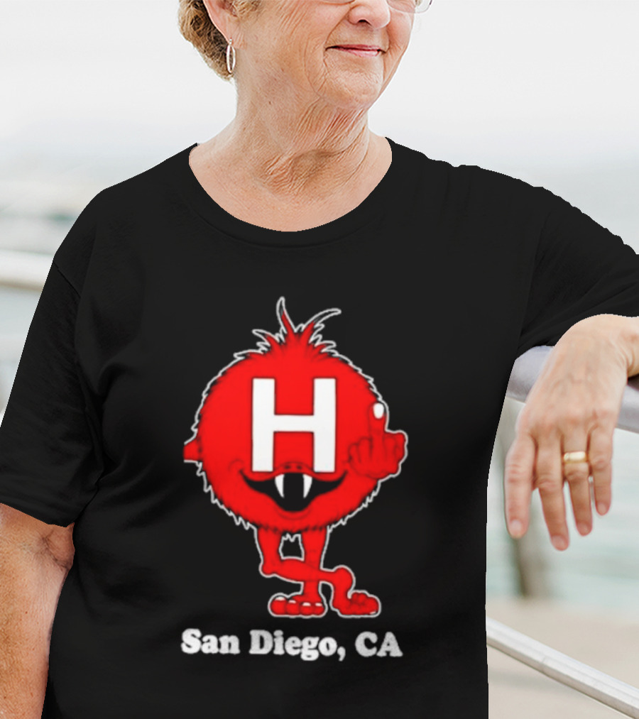 Alex Pardee H Red Monster San Diego CA T-Shirt