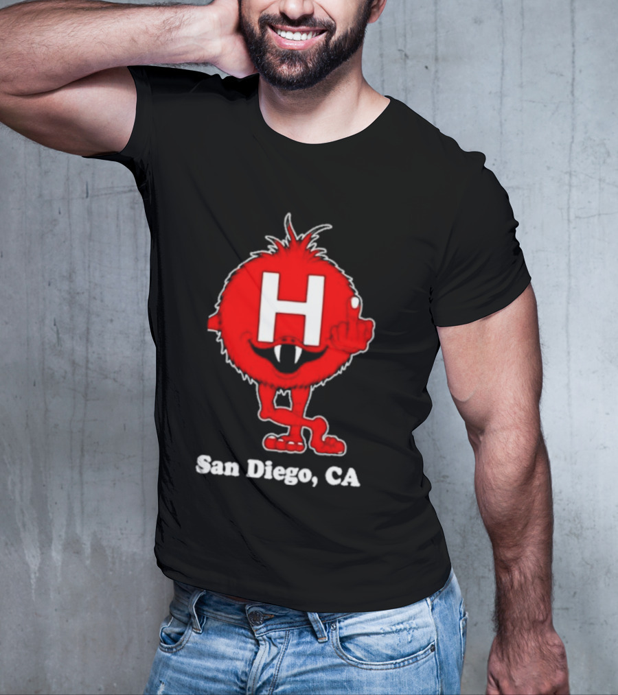 Alex Pardee H Red Monster San Diego CA T-Shirt
