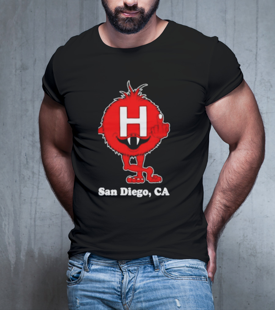 Alex Pardee H Red Monster San Diego CA T-Shirt