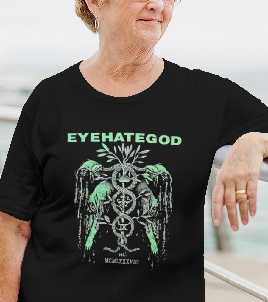 EYEHATEGOD Est MCMLXXXVIII Snakes And Symbols T-Shirt
