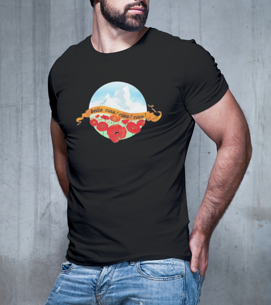 Bella Ciao Ciao Ciao Poppy Field T-Shirt