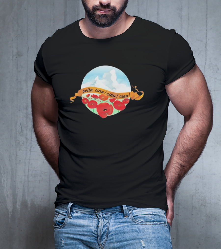 Bella Ciao Ciao Ciao Poppy Field T-Shirt