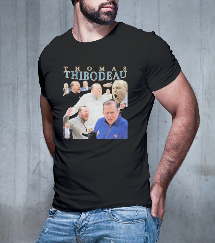 Thomas Thibodeau New York Knicks Coach Passionate Expressions T-Shirt