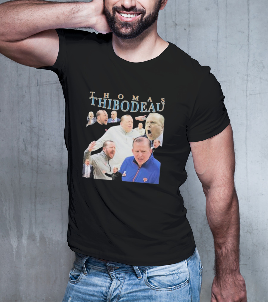 Thomas Thibodeau New York Knicks Coach Passionate Expressions T-Shirt