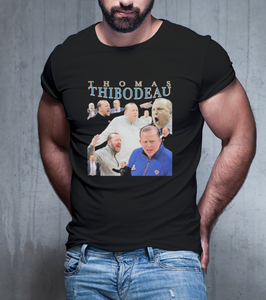Thomas Thibodeau New York Knicks Coach Passionate Expressions T-Shirt