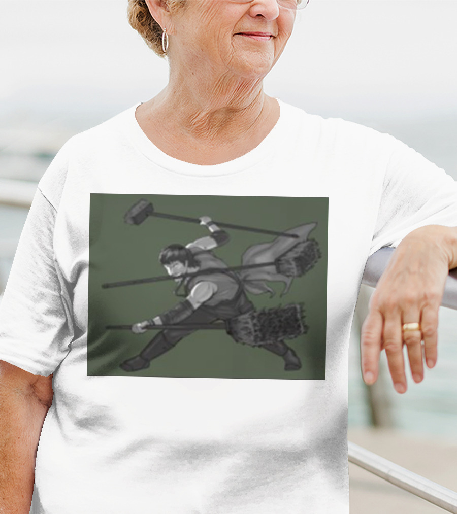 Three Broom Stance Cosplay Zoro T-Shirt