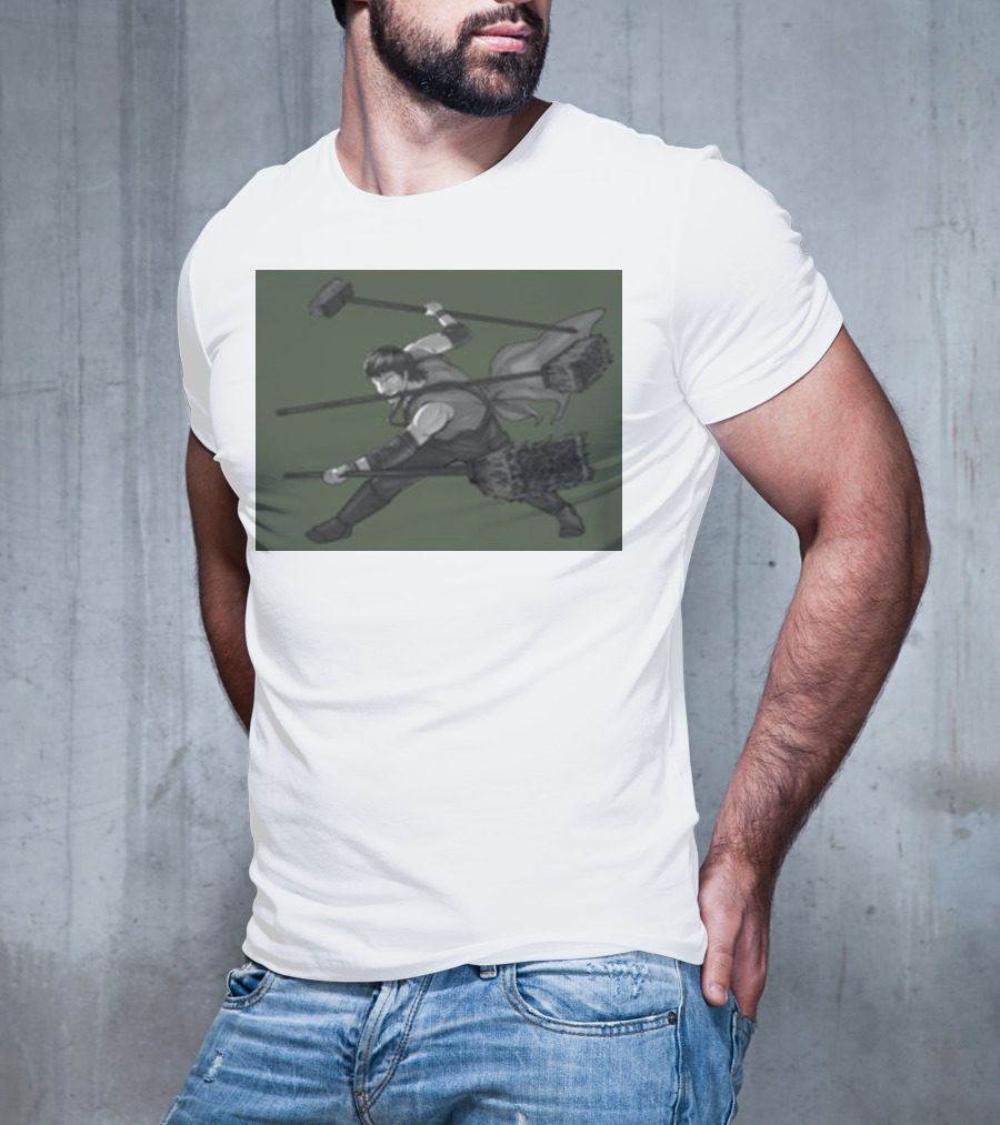 Three Broom Stance Cosplay Zoro T-Shirt