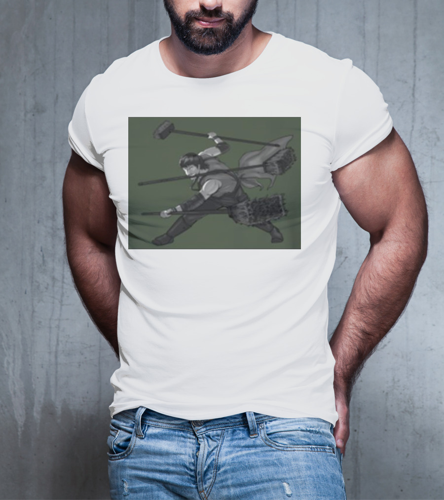 Three Broom Stance Cosplay Zoro T-Shirt