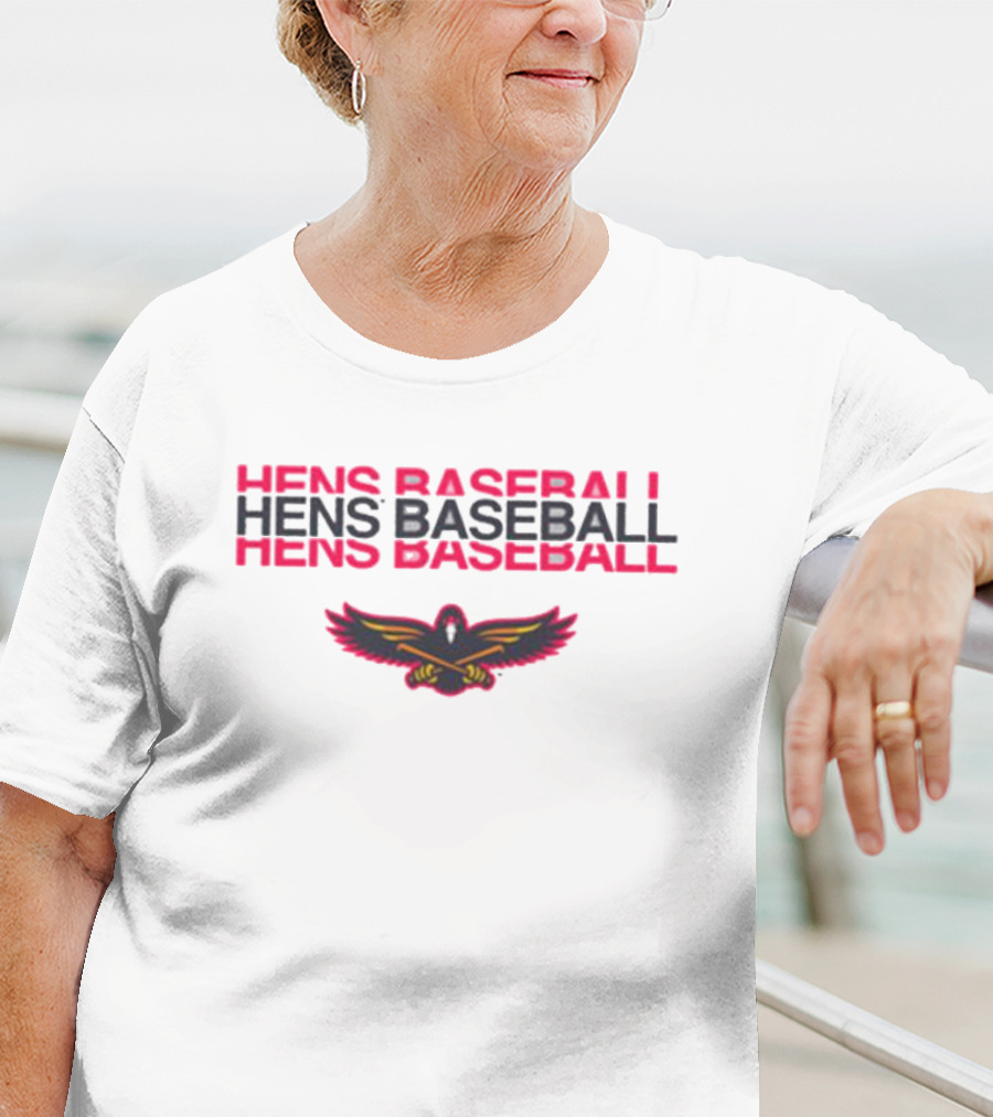 Hens Baseball Toledo Mud Hens Fred Hens Winged Emblem T-Shirt