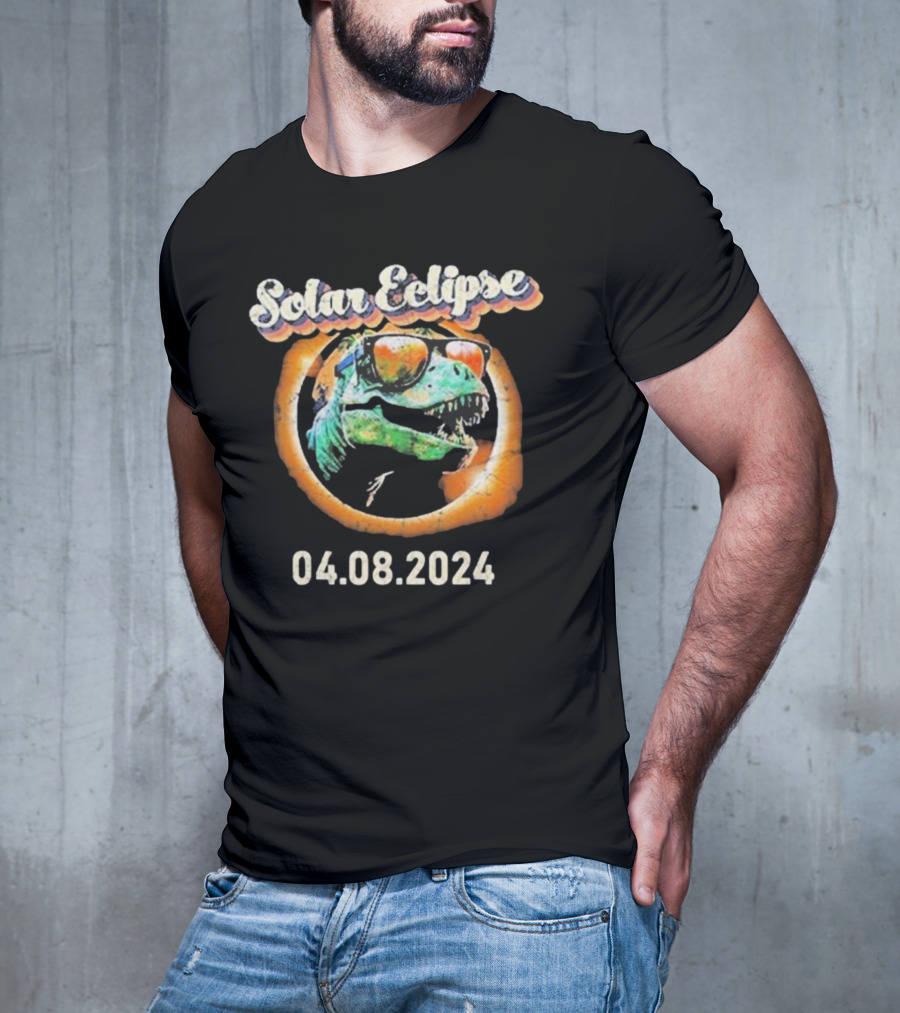 Solar Eclipse T-Rex April 8 T-Shirt