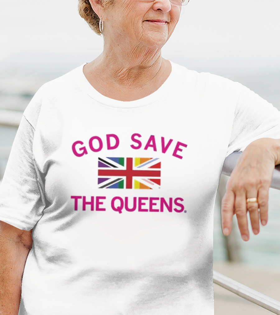GOD SAVE THE QUEENS Pride Union Jack T-Shirt