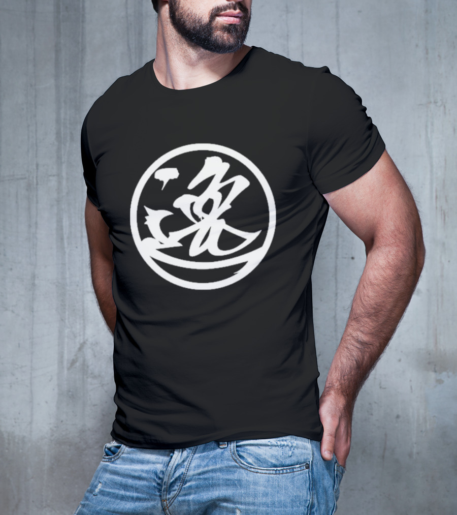 Hiroshi Tanahashi GO ACE Kanji Symbol Circle T-Shirt
