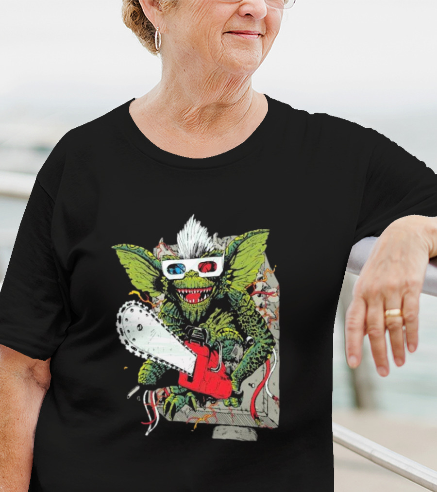 Kingston Falls Chainsaw Massacre Gremlins 3D Glasses T-Shirt