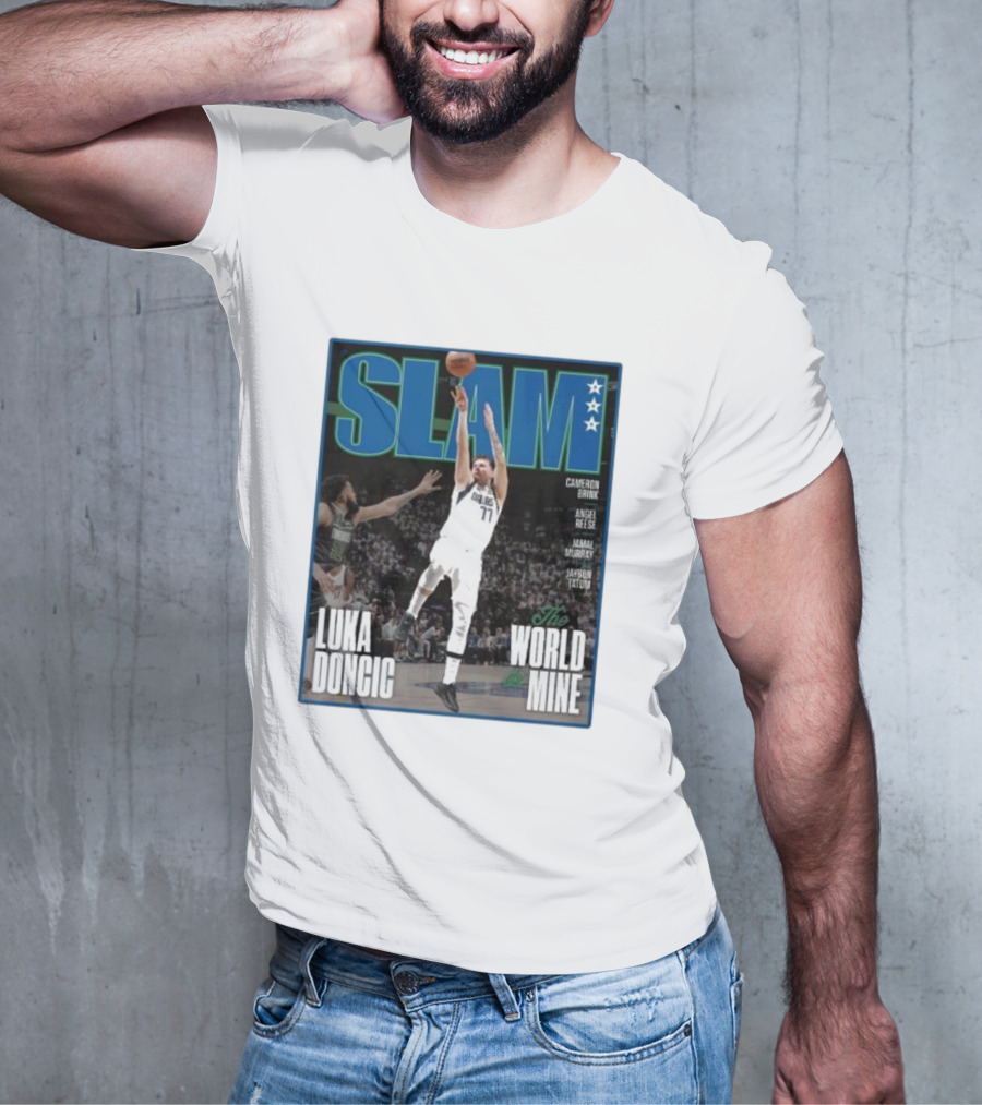 SLAM Luka Doncic The World Is Mine T-Shirt