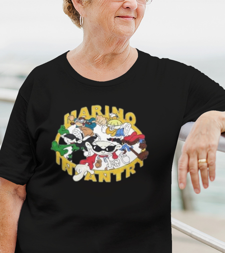 Marino Infantry Kids Next Door Cartoon Mashup T-Shirt