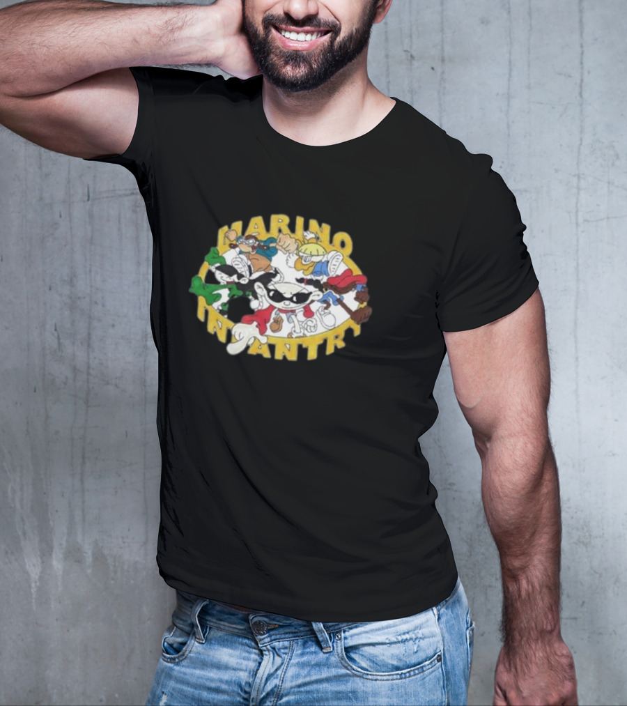 Marino Infantry Kids Next Door Cartoon Mashup T-Shirt