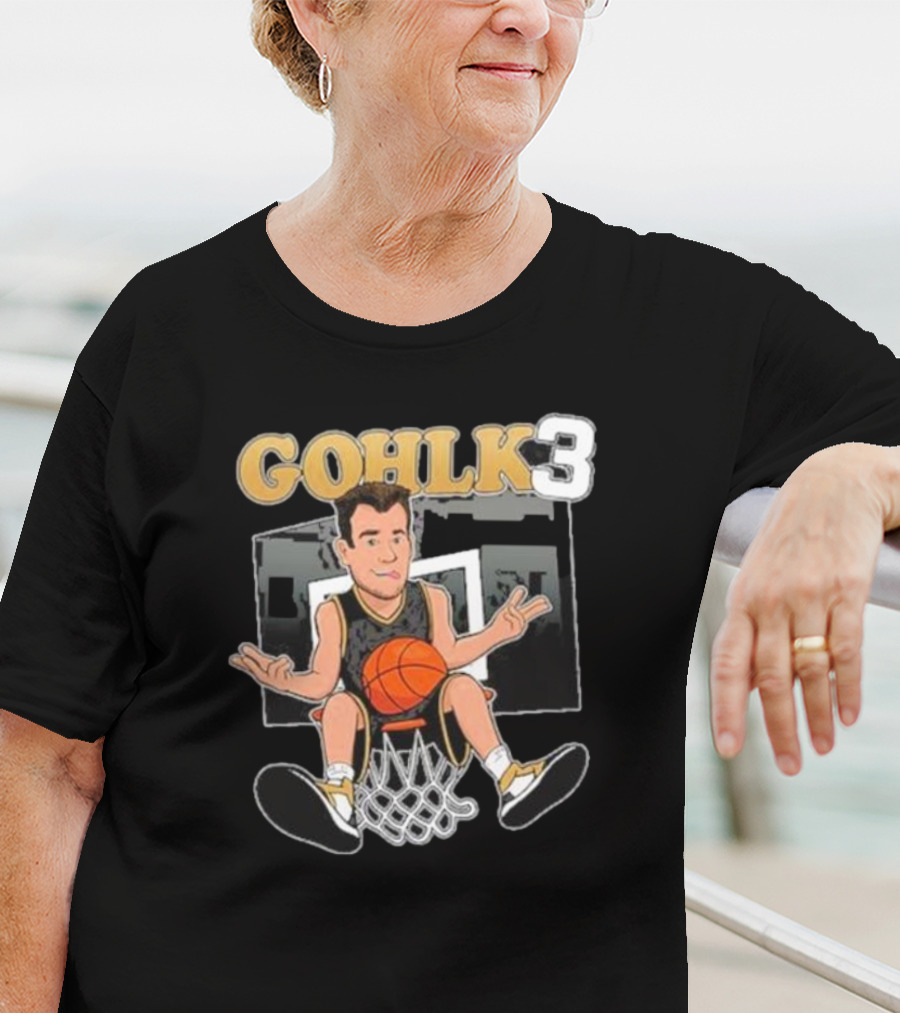 GOHLK3 Basketball Cartoon Dunk Character T-Shirt