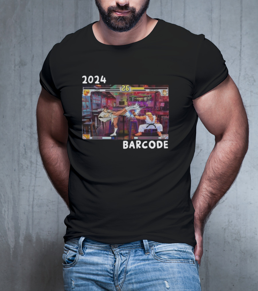 Street Fighter 3Rd Strike Barcode T-Shirt